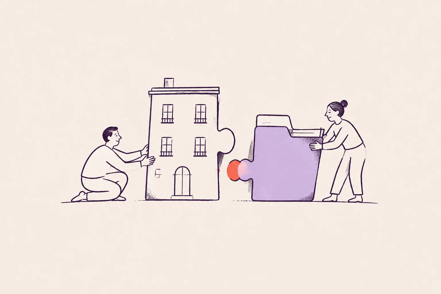 Illustration av en Hino-specialist som kopplar en färdig portal till bolagets befintliga system och förening
